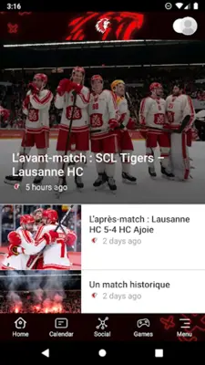 Lausanne HC android App screenshot 1