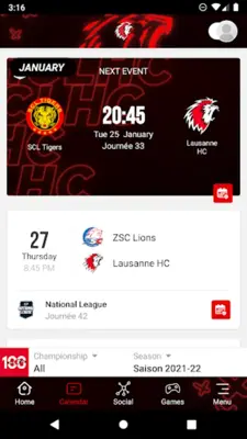 Lausanne HC android App screenshot 3