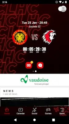 Lausanne HC android App screenshot 4